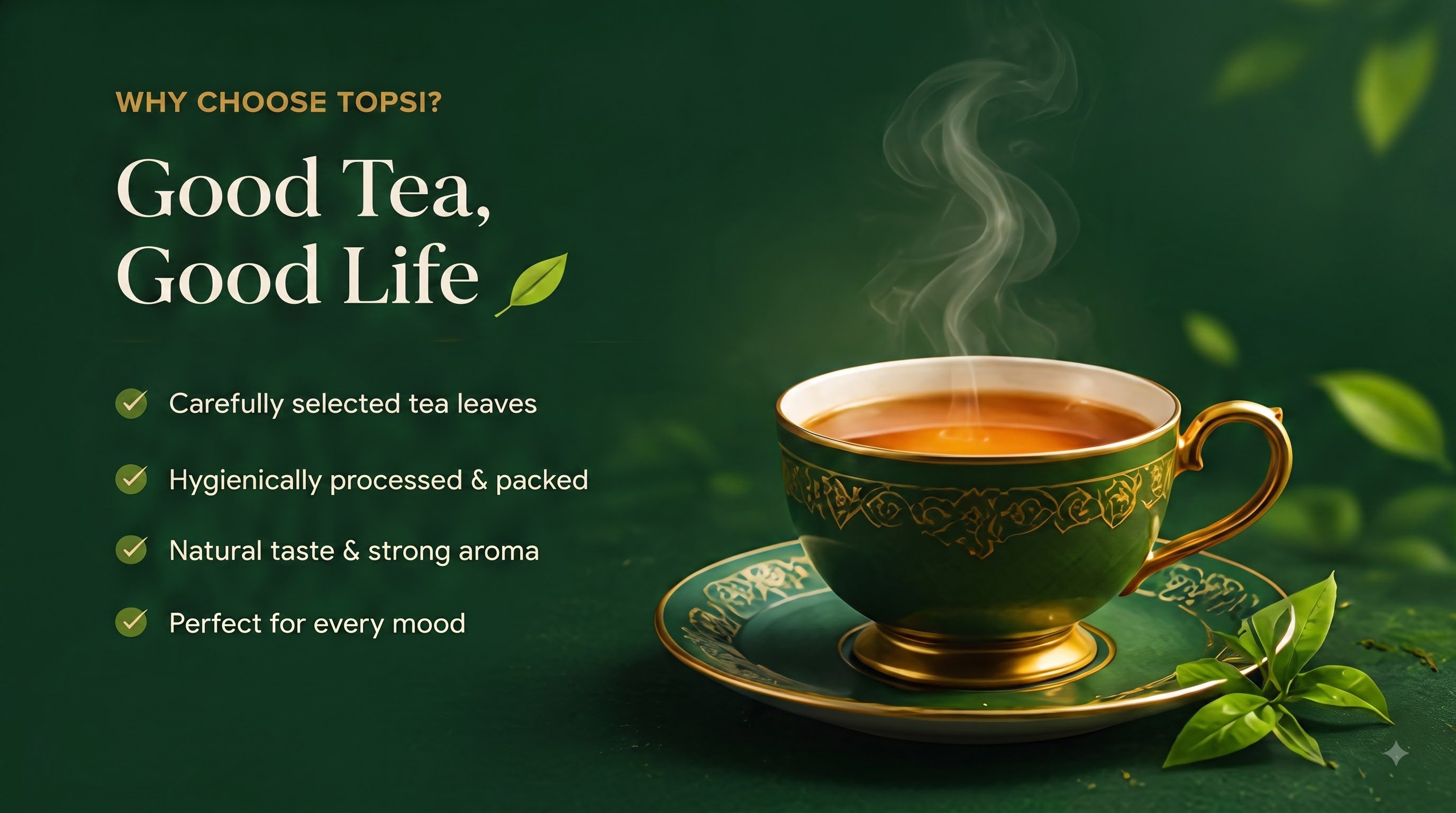 Topsi Hot Teacup serving